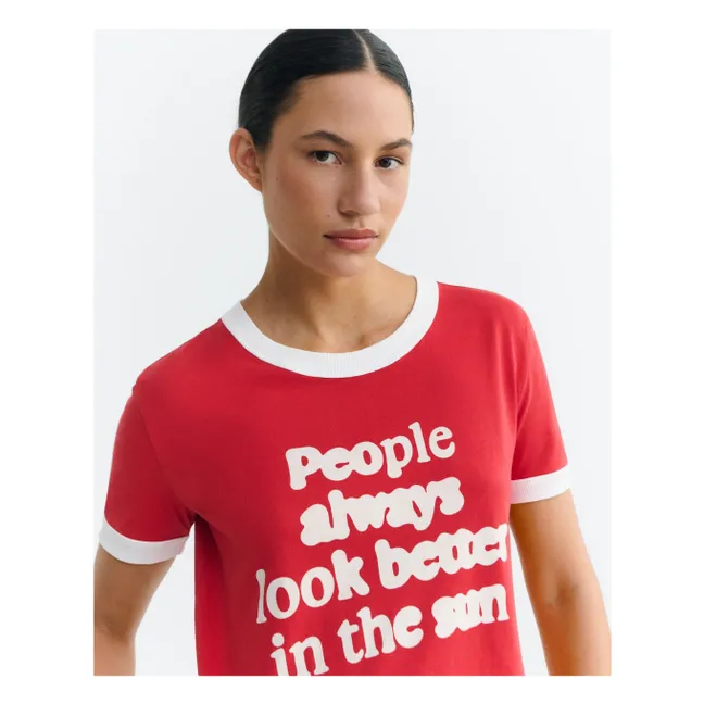 T-shirt People Zowie Coton Bio | Rouge