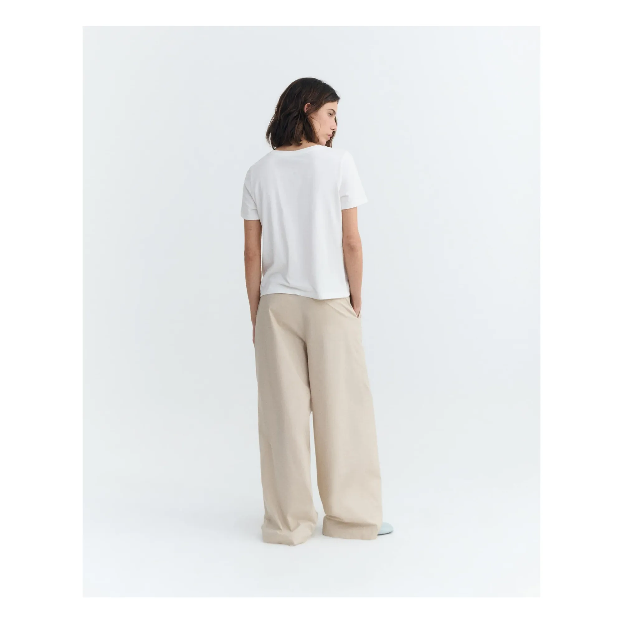 T-shirt Ida Coton Bio | Blanc- Image produit n°6