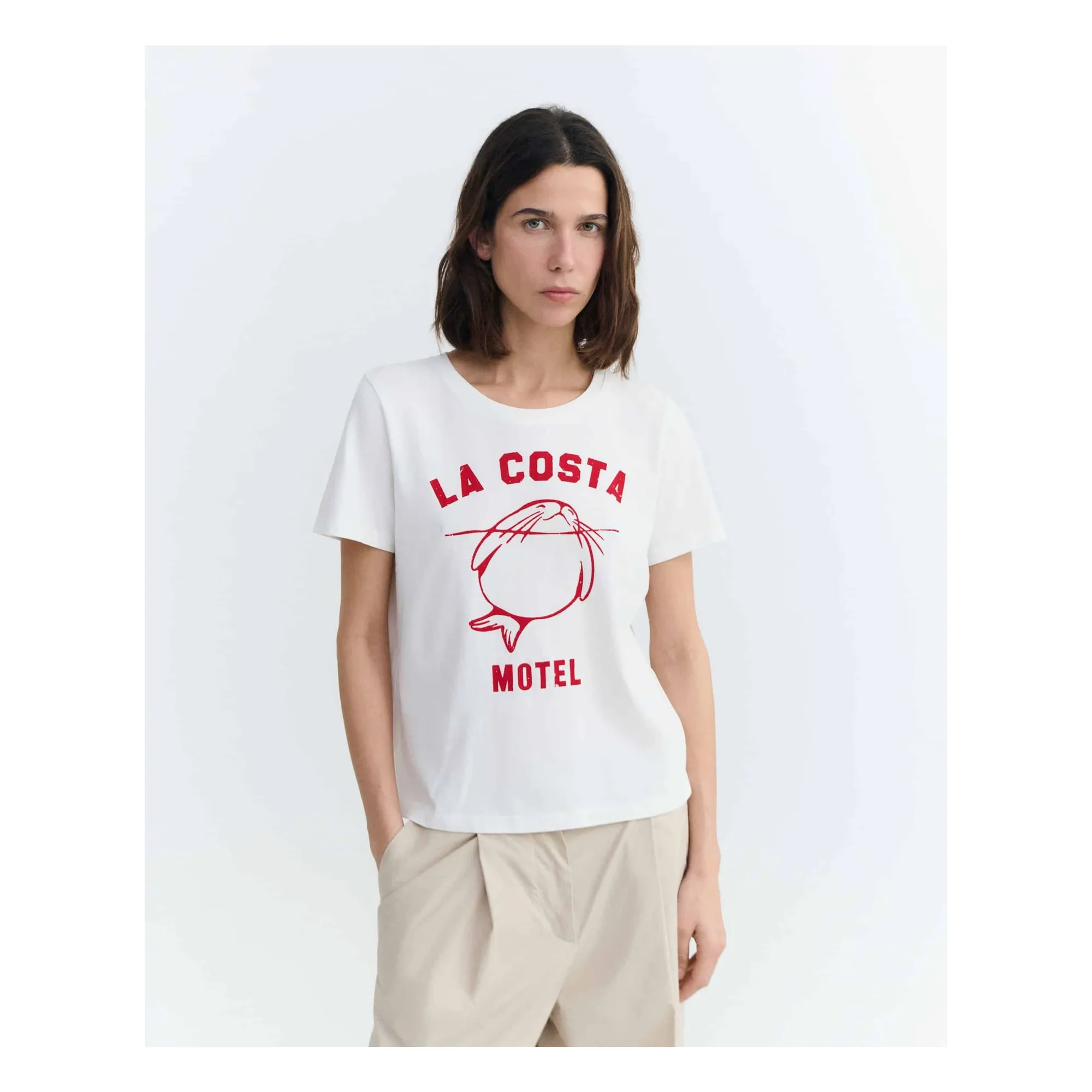 T-shirt Ida Coton Bio | Blanc- Image produit n°5