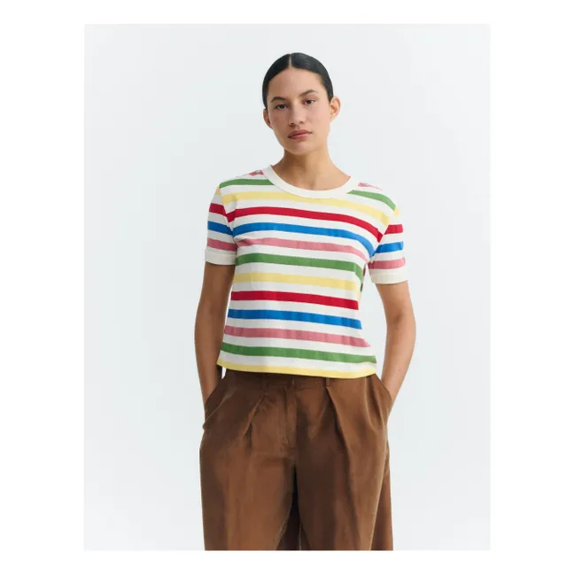 T-shirt Rayures Zowie Coton Bio | Jaune