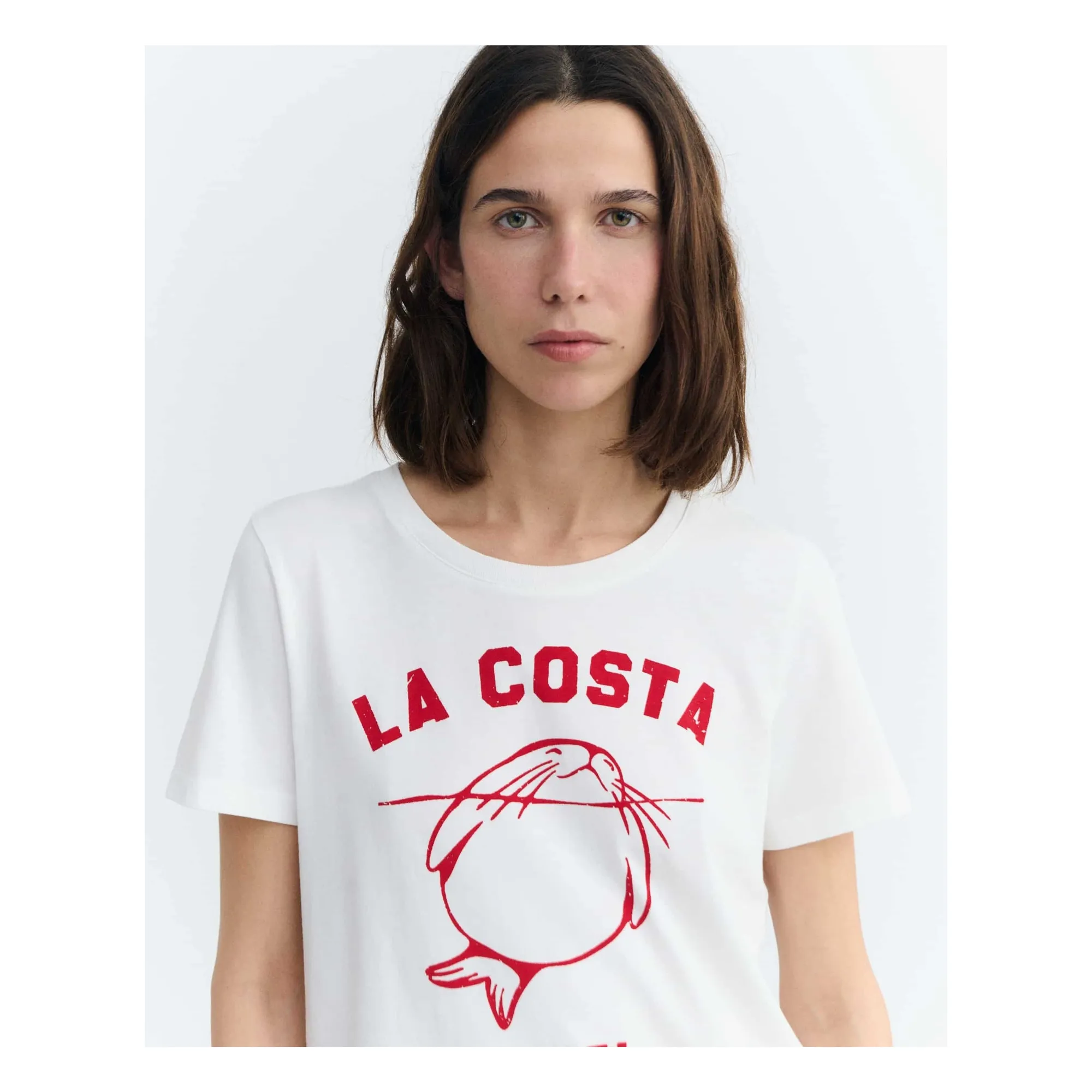T-shirt Ida Coton Bio | Blanc- Image produit n°4