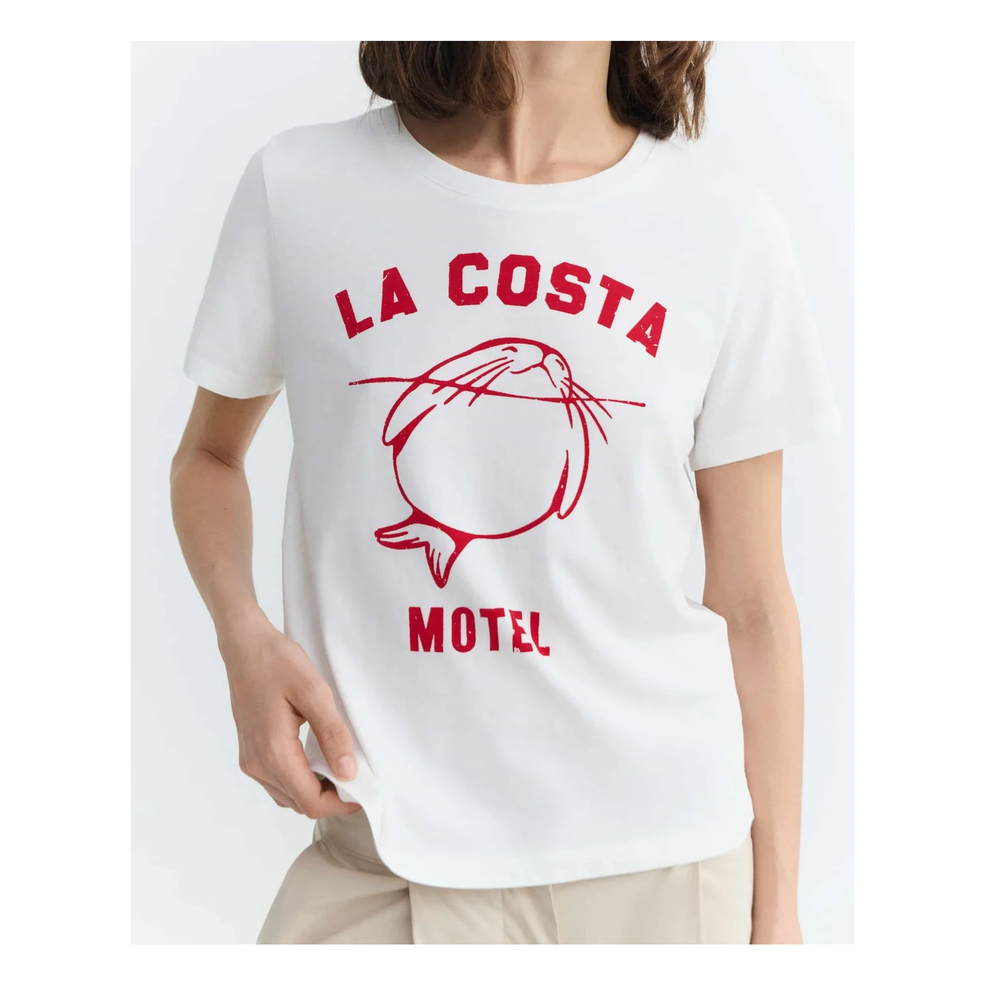 T-shirt Ida Coton Bio | Blanc- Image produit n°1