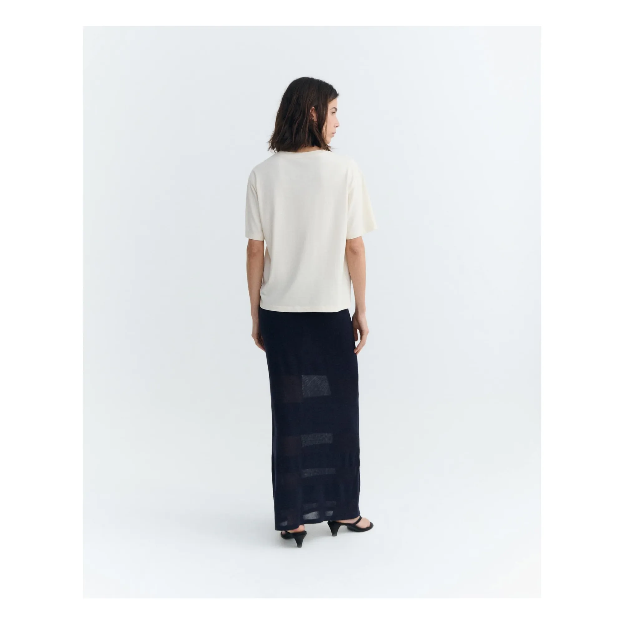 T-shirt Lucia Coton Bio | Ecru- Image produit n°2