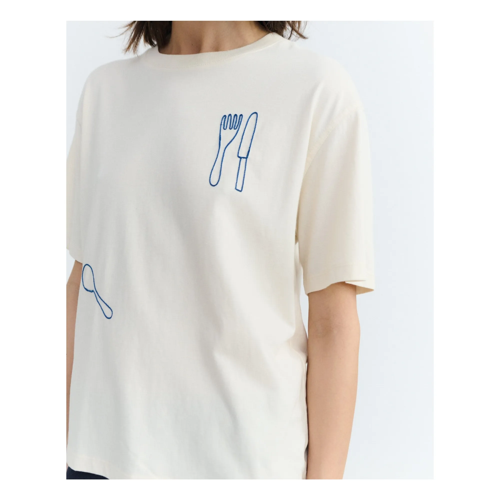 T-shirt Lucia Coton Bio | Ecru- Image produit n°4