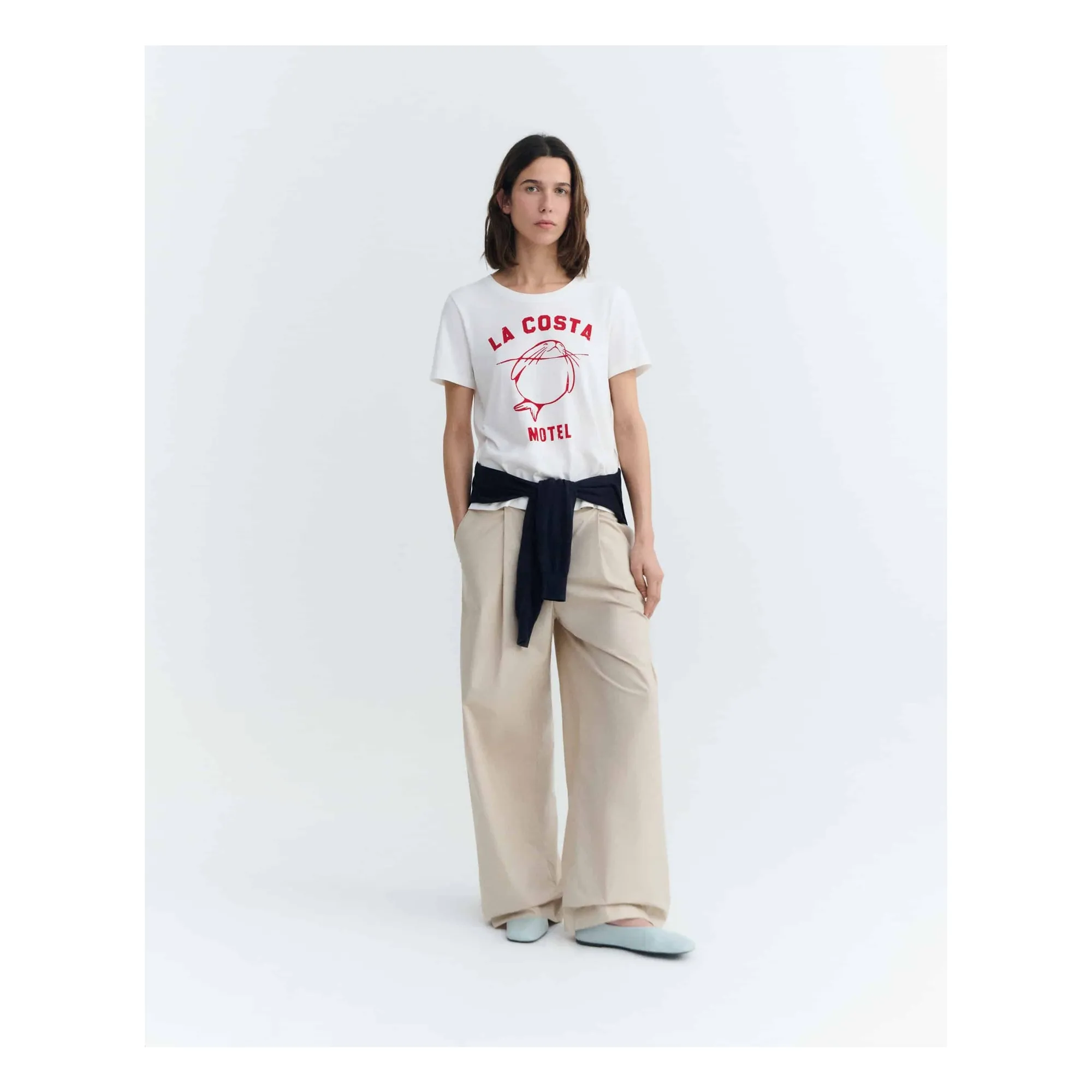 T-shirt Ida Coton Bio | Blanc- Image produit n°2