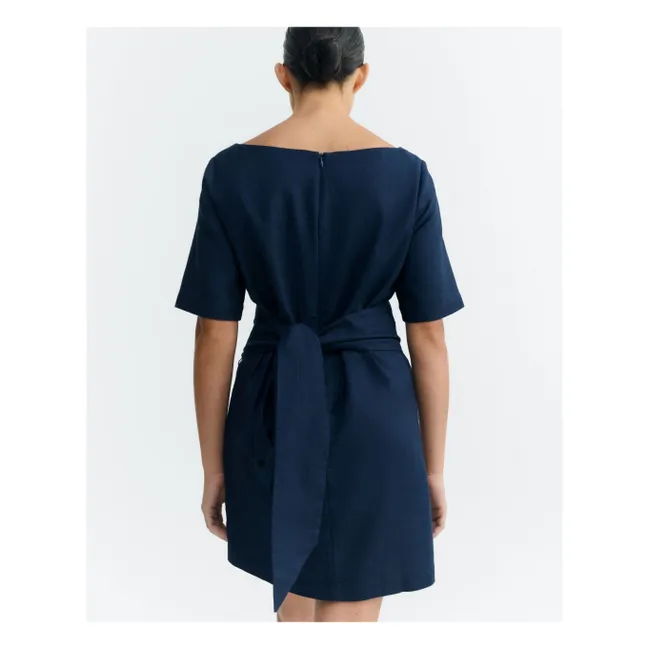 Robe Kieran Coton Bio | Bleu marine