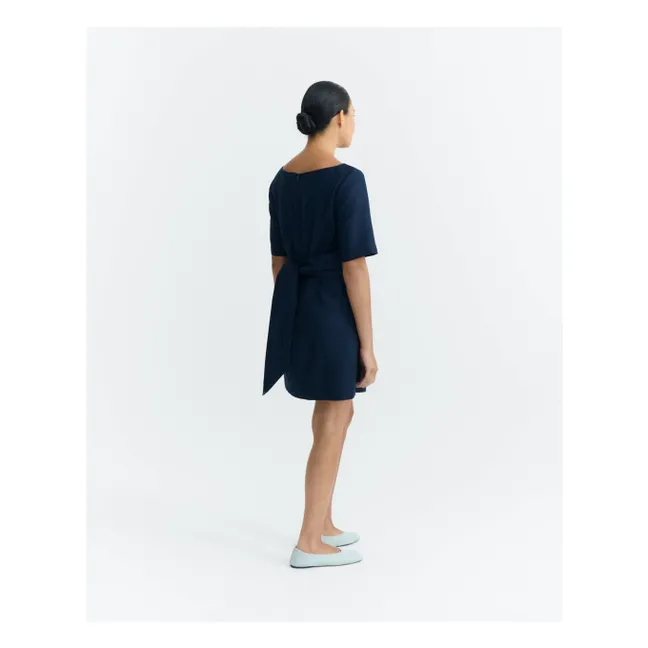 Robe Kieran Coton Bio | Bleu marine