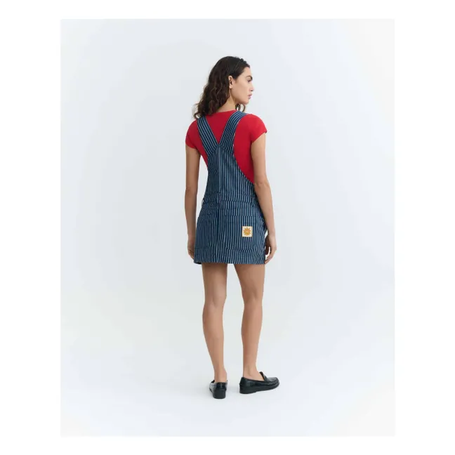 Rafaela Stripes Organic Cotton Dress | Blue