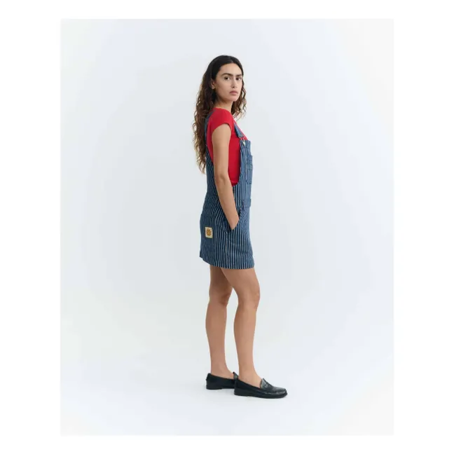 Robe Rayures Rafaela Coton Bio | Bleu