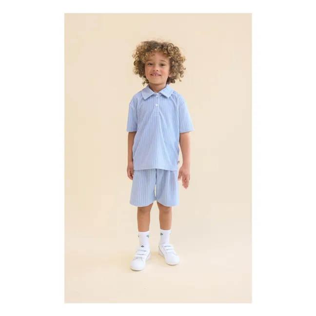 Short Norh Rayé | Bleu