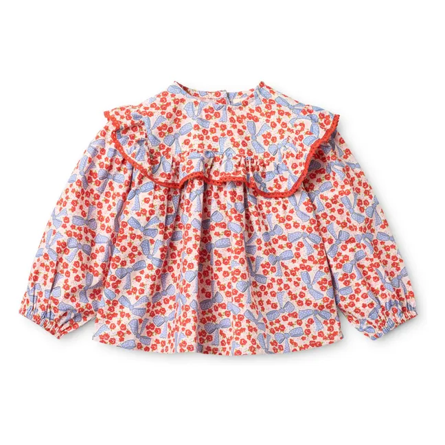 Debbie Fleurie blouse | Red