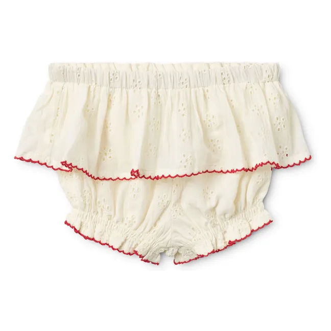 Conjunto de blusa y pantalón corto Claire | Crudo