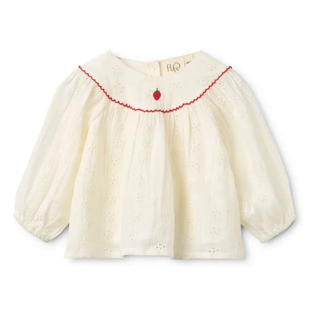 Conjunto de blusa y pantalón corto Claire | Crudo