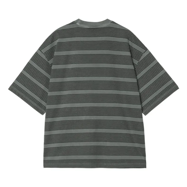 Camiseta de rayas Hanson | Gris verdoso