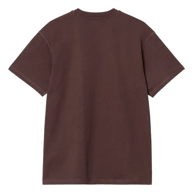 T-Shirt American Script | Marron
