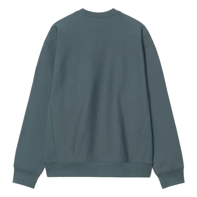 Sweat American Script | Bleu Vert