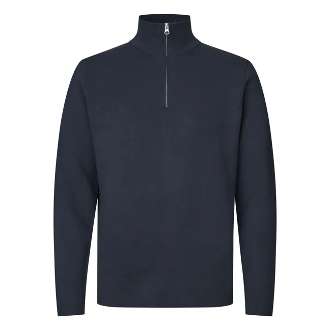 Gunan Half Zip Sweat  | Dark Blue
