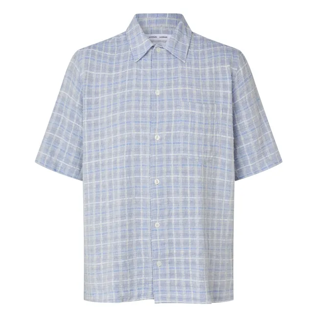 Chemise Manches Courtes Saayo Coton | Bleu ciel
