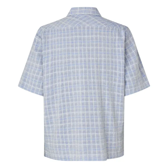 Saayo Cotton Short Sleeve Shirt | Light blue