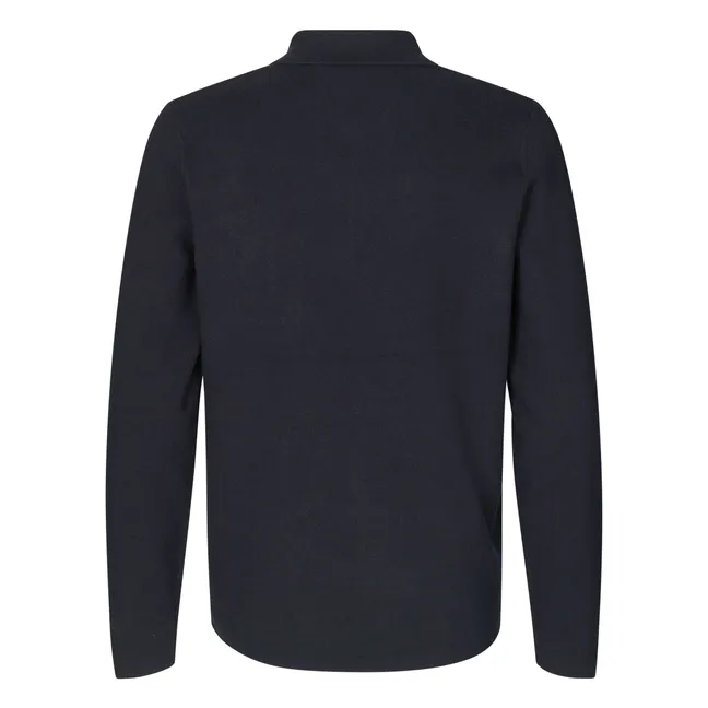 Cardigan Col Polo Guna | Noir
