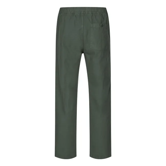 Pantalon Sajabri 15840 Coton Bio | Vert foncé