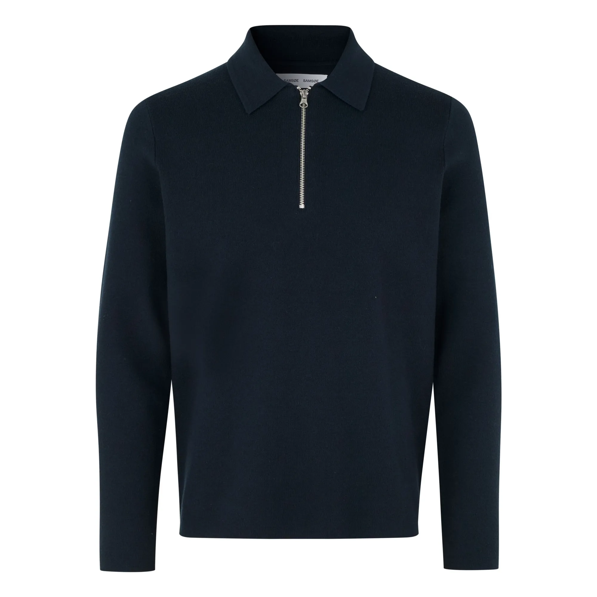 Cardigan Col Polo Guna | Bleu marine- Image produit n°0