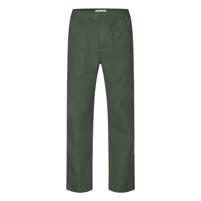 Pantalon Sajabri 15840 Coton Bio | Vert foncé