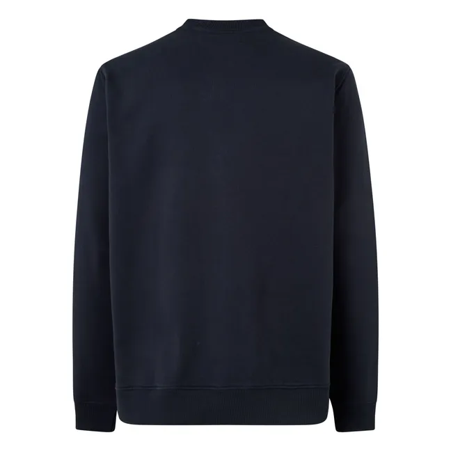 Norsbro organic cotton round-neck sweatshirt | Dark Blue