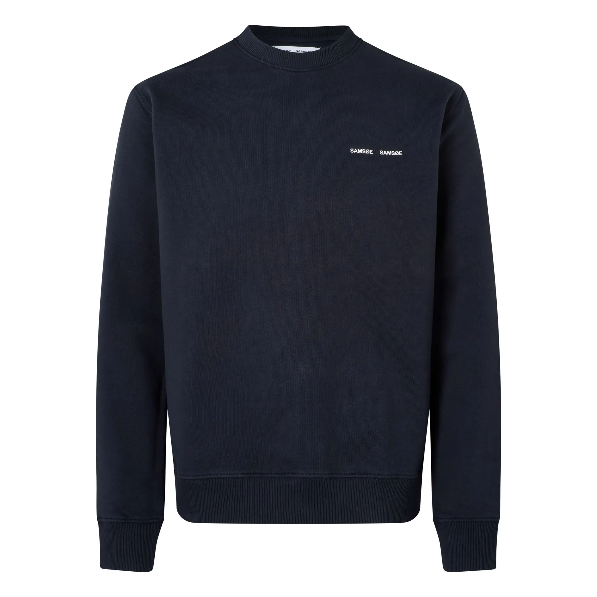 Samsoe Samsoe Dark Blue Norsbro Organic Cotton Round-Neck Sweatshirt