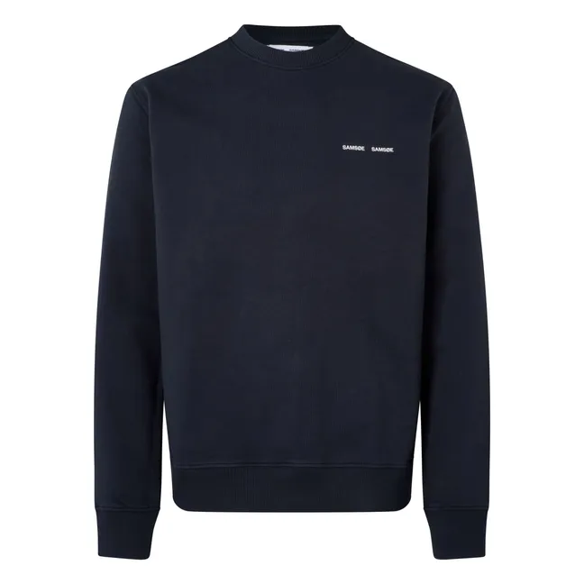 Sudadera de cuello redondo de algodón ecológico Norsbro | Azul oscuro