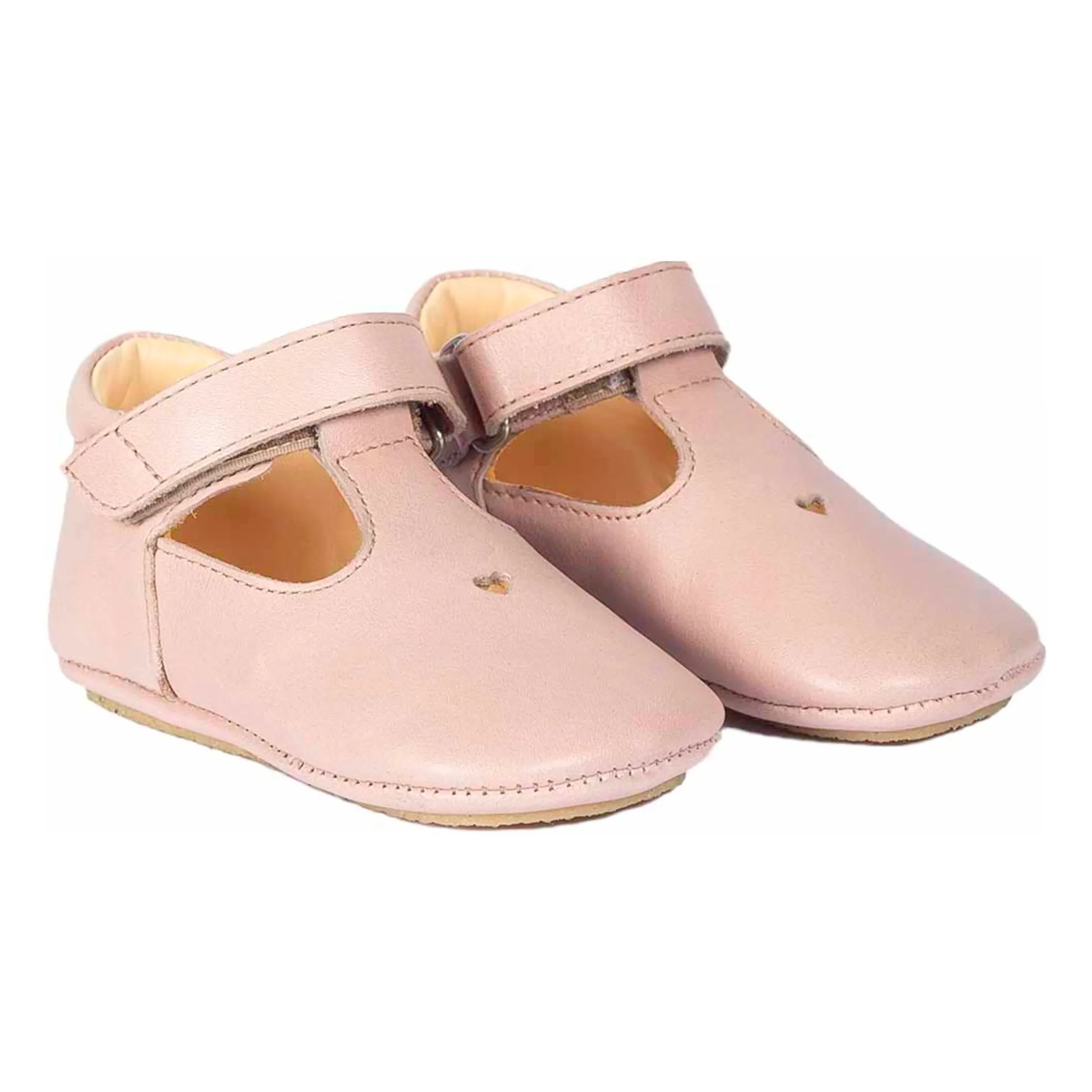 Angulus Pale Pink Leather Slippers