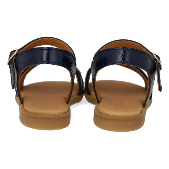 Carreaux Sandals | Navy blue