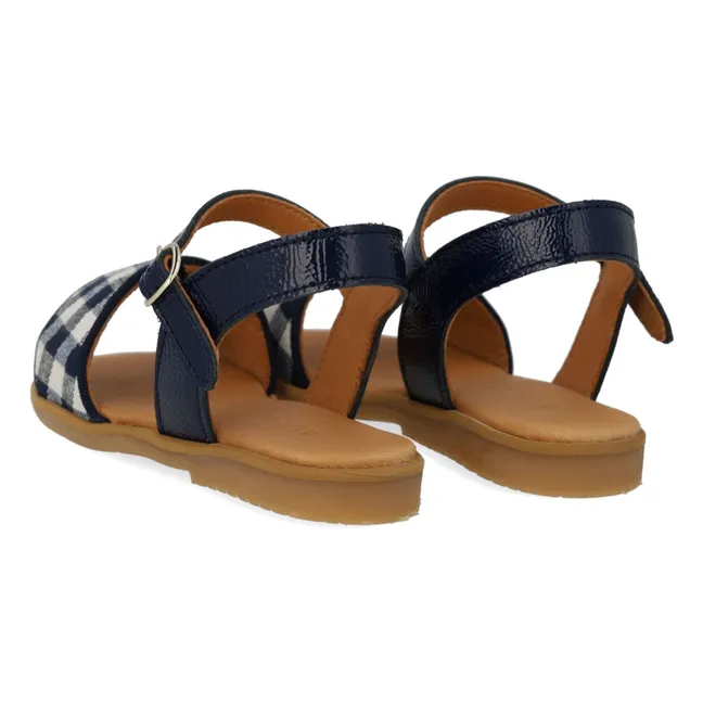 Carreaux Sandals | Navy blue
