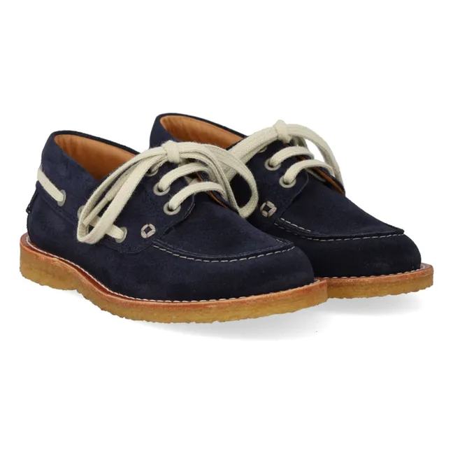 Chaussures Bateau Dock Daim | Bleu marine