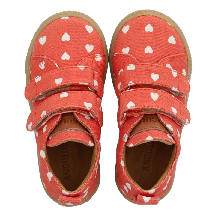 Mini Hearts Double Scratch Sneakers | Rojo- Imagen del producto n°4