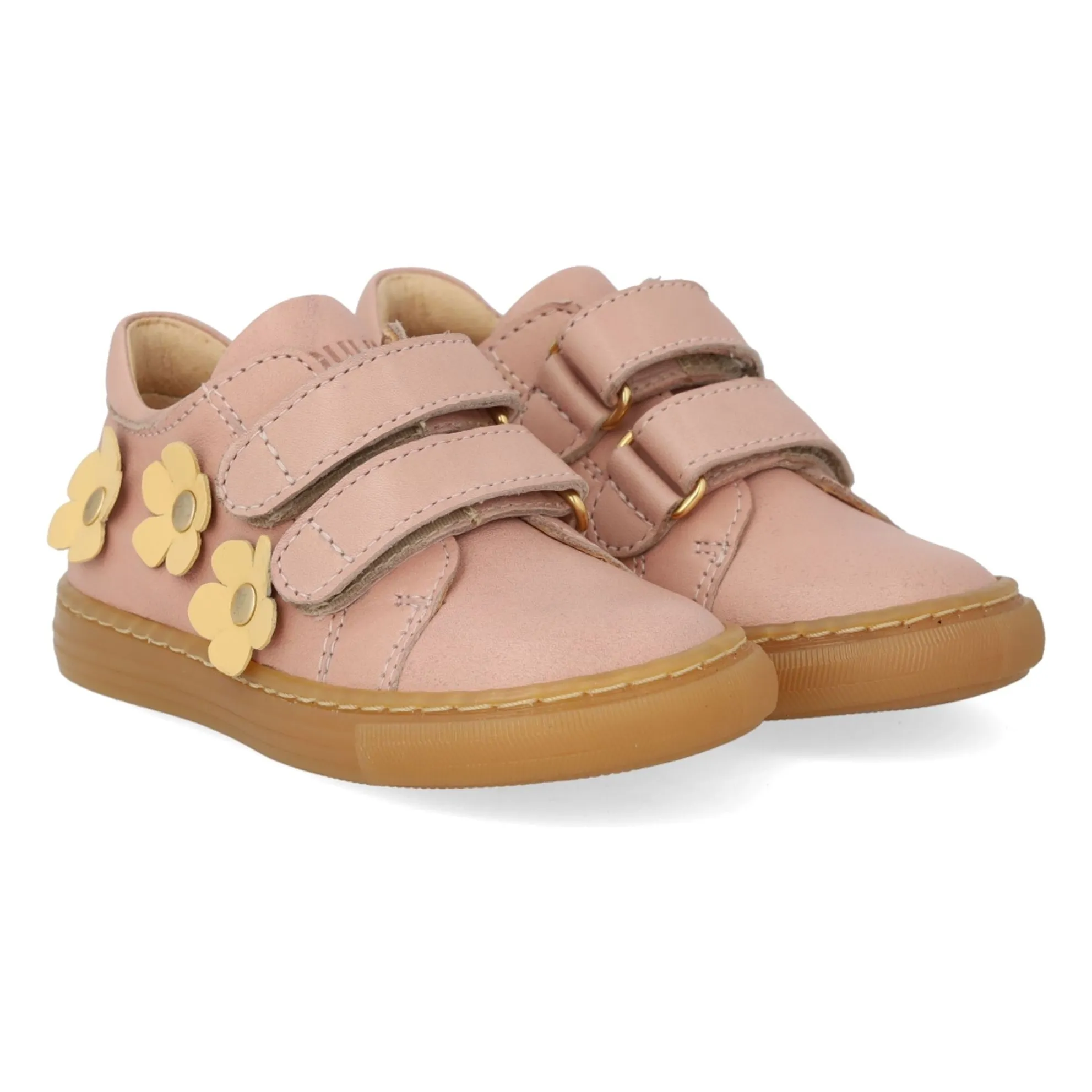 Angulus Pale Pink Double Scratch Flower Sneakers