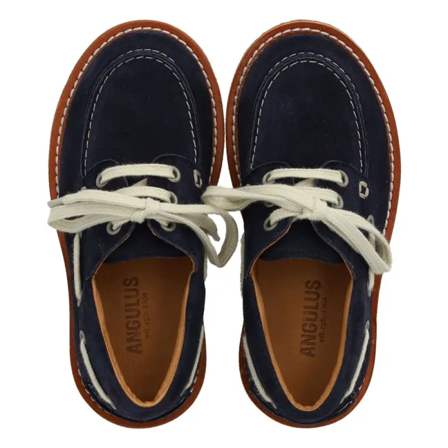 Chaussures Bateau Dock Daim | Bleu marine