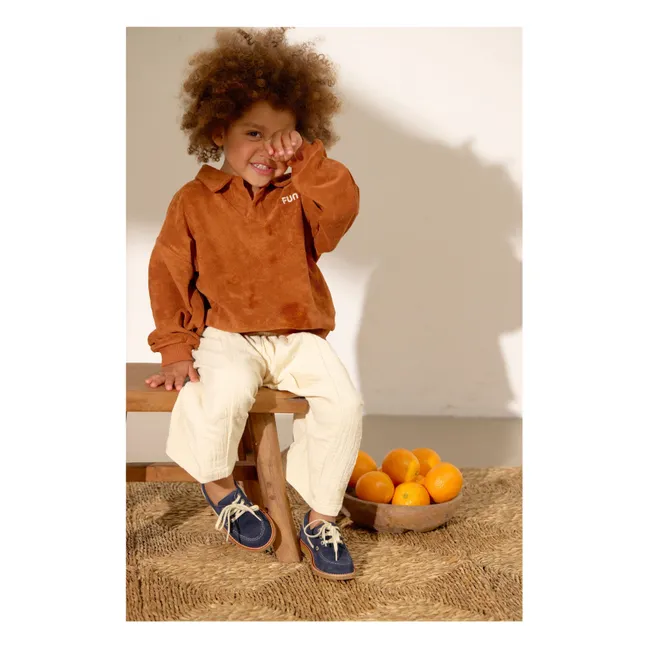 Chaussures Bateau Dock Daim | Bleu marine