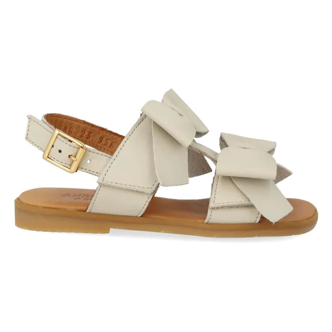 Sandalias anudadas | Crema