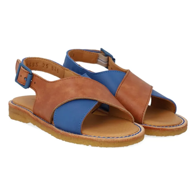 Sandalias de contraste | Azul Rey