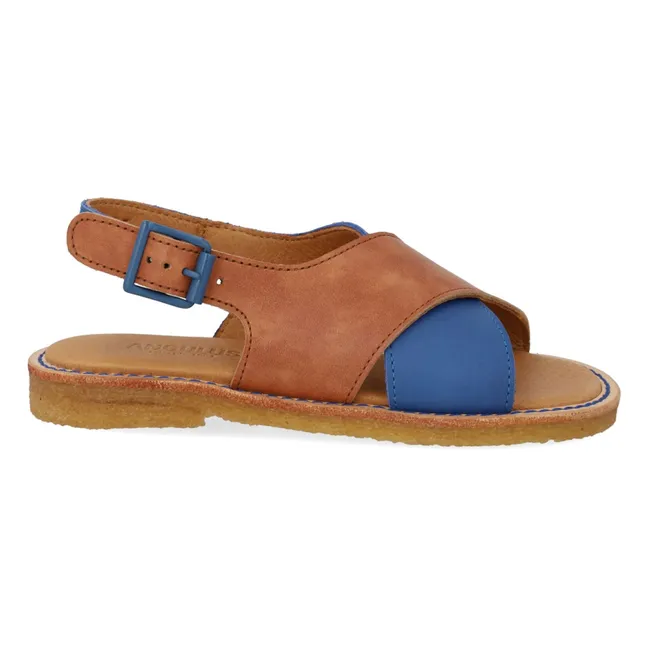 Sandales Contrastées | Bleu roi