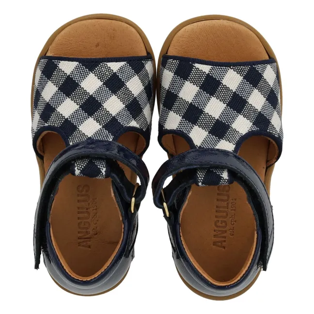 Sandales Vichy | Bleu marine