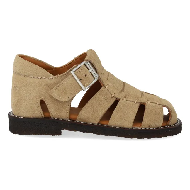 Sandalen Pêcheur Wildleder | Sandfarben