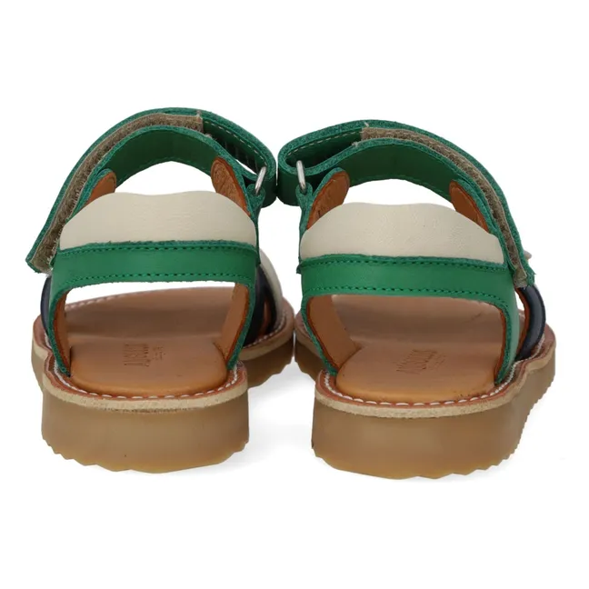 Sandales Double Scratchs | Vert prairie