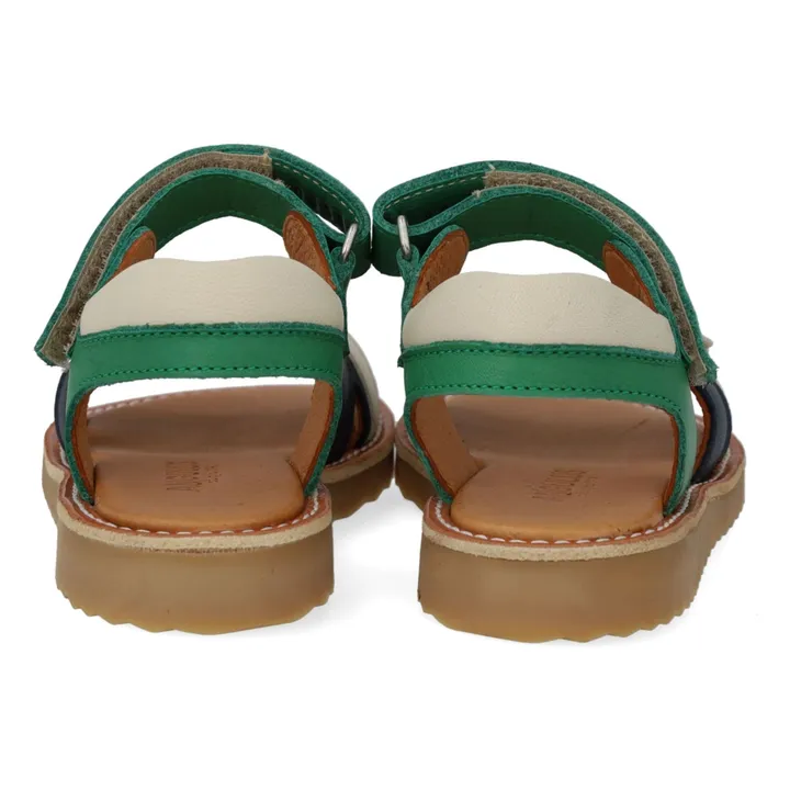 Sandalias con doble rasguño | Verde Prado- Imagen del producto n°3