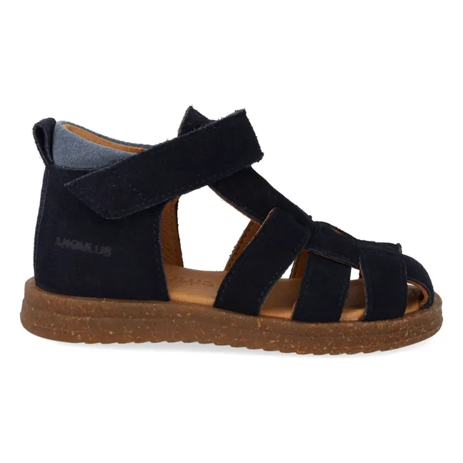 Sandalias de ante en color melocotón | Azul Marino