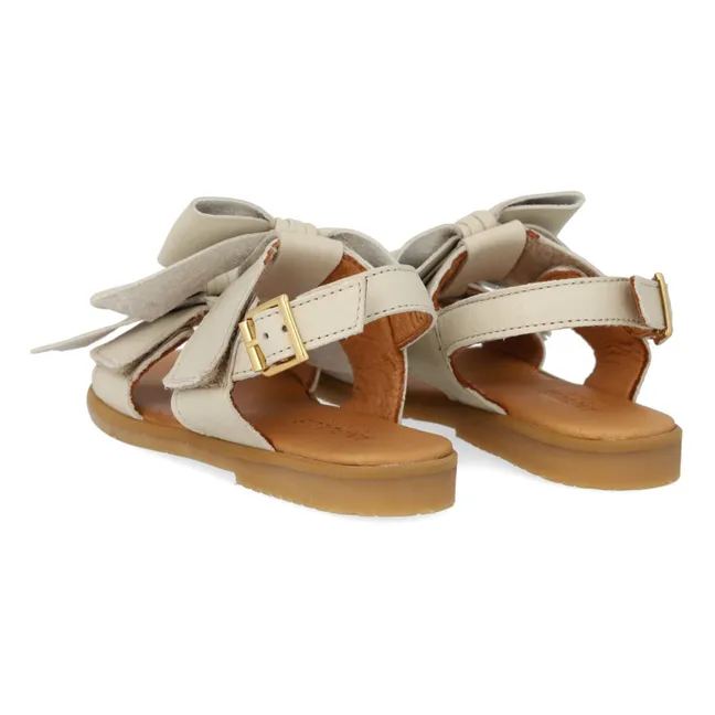 Sandalias anudadas | Crema