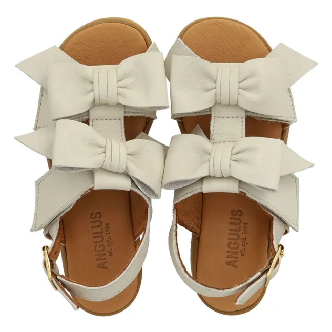 Sandalias anudadas | Crema