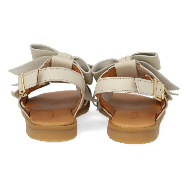 Sandalias anudadas | Crema