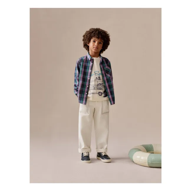 Eldor organic cotton pants | Ecru